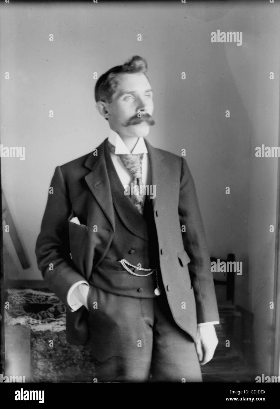Un ben vestito Staffordshire uomo circa del 1895. Fotografia di Tony Henshaw Foto Stock