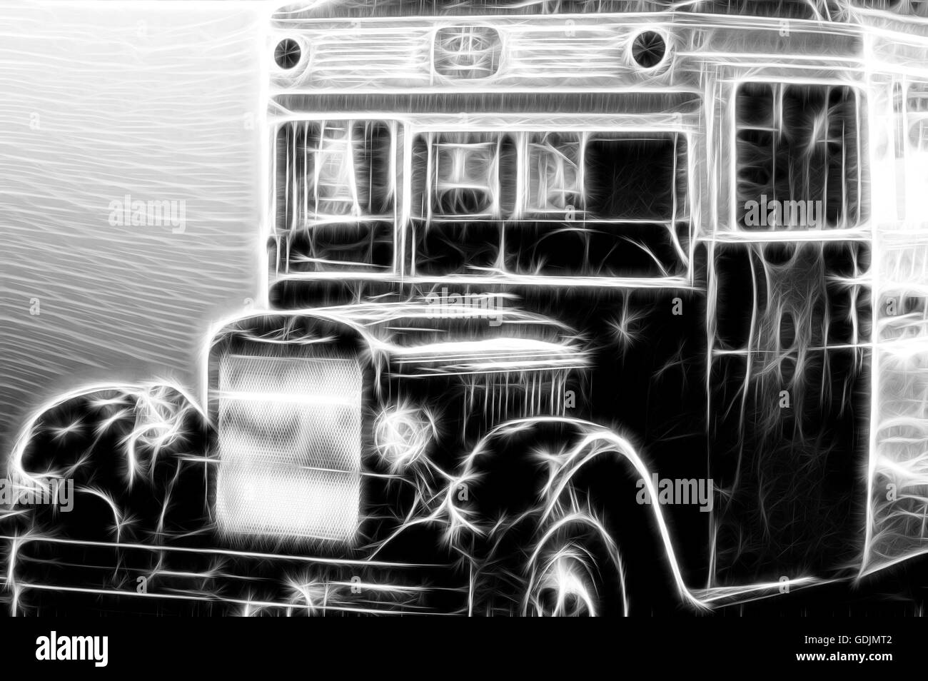 Zè 8, città sovietica bus sul telaio lungo eè-11,automobili, Russia, anno 1934, URSS, illustrazioni, Foto Stock