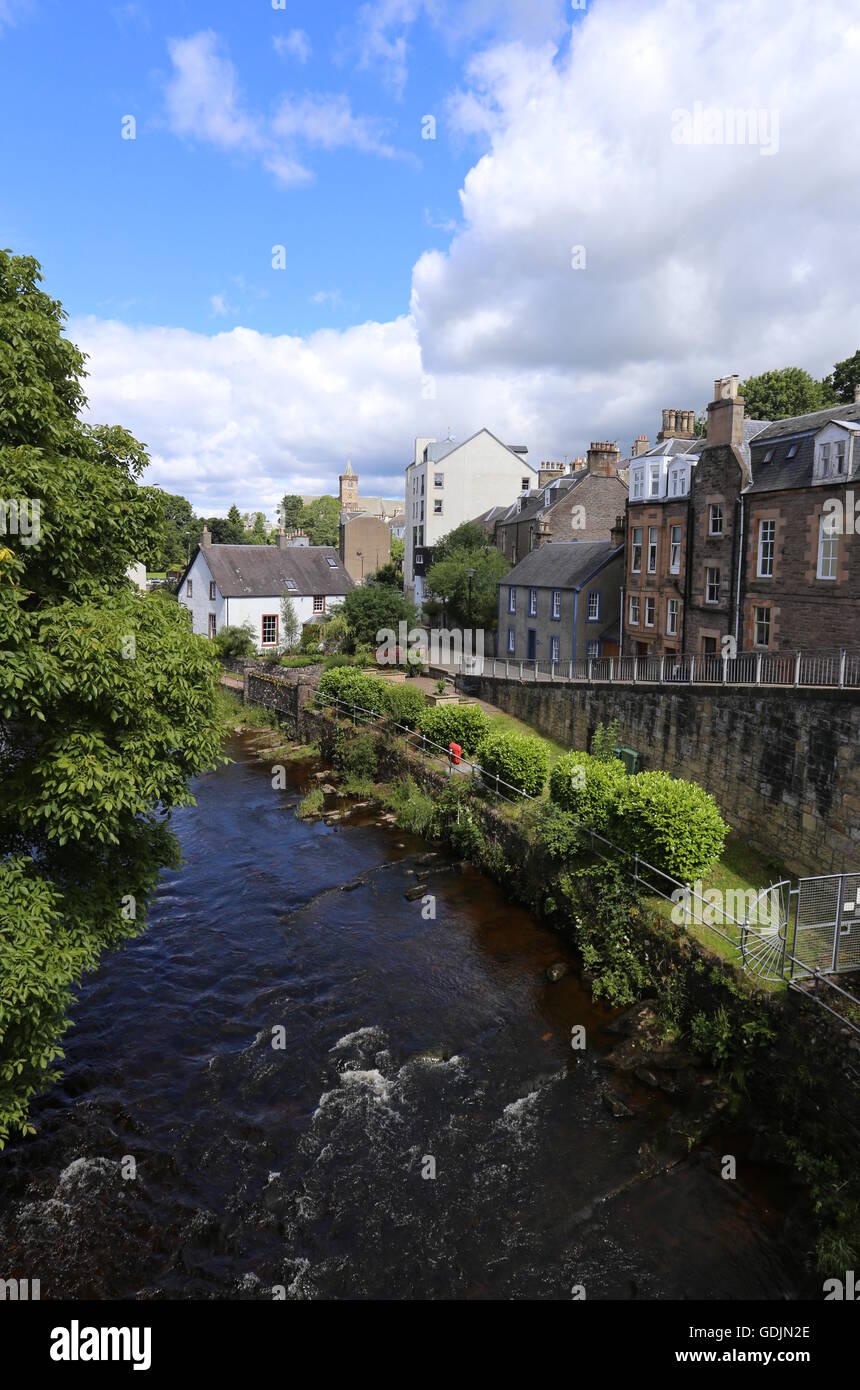 Allan acqua in dunblane Scozia Luglio 2016 Foto Stock