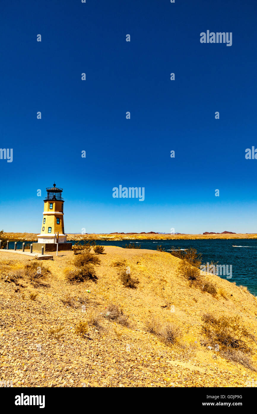 Sito Sei a Lake Havasu che può trasformarsi in un grande partito luogo in alcuni fine settimana come si vede nel famoso video di YouTube. Foto Stock