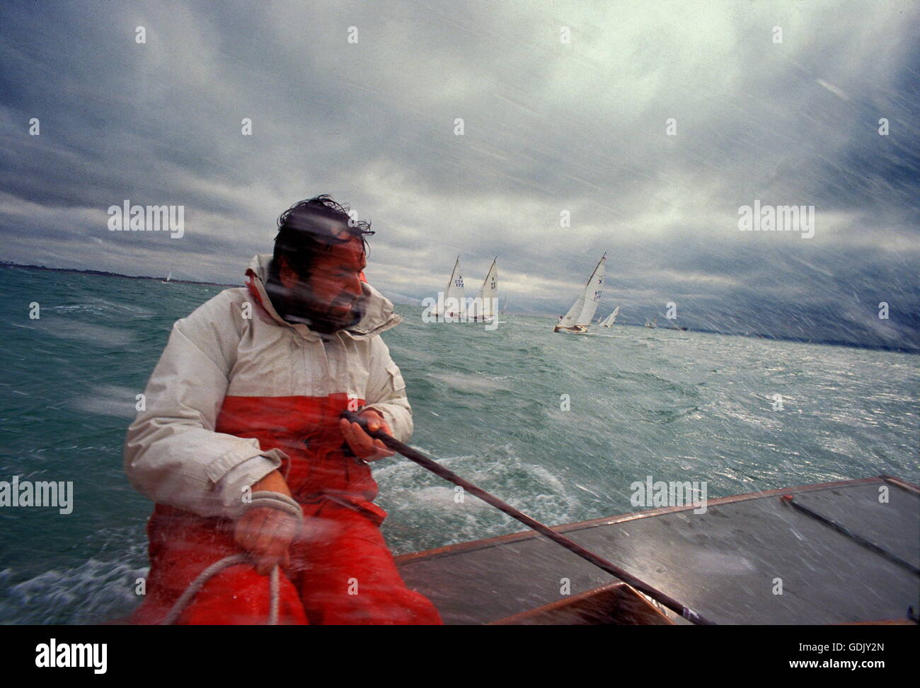 AJAX NEWS FOTO. 1993. SOLENT, Inghilterra. - X-classe di barche a chiglia RACING. Foto:JONATHAN EASTLAND/AJAX REF: 21411-1/7 Foto Stock