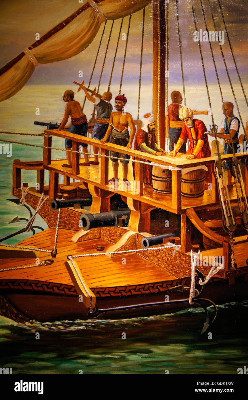 Piri Reis (nome completo Haci Ahmed Muhiddin Piri - Hadji Ahmed Muhiddin Piri, Ahmet ibn-i-el-Haç Mehmet El Karamani; Reis era un esercito turco rank affine a quello del capitano) era un ammiraglio Ottomano, geografo e cartografo nato tra il 1465 e il 1470, e Foto Stock