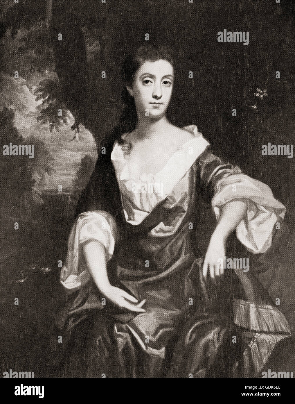 Emilia Butler, contessa di Ossory, c.1635 - 1688, nato Emilia van Nassau-Beverweerd. Cortigiano anglo-olandese. Dopo la pittura di Sir Peter Lely. Foto Stock