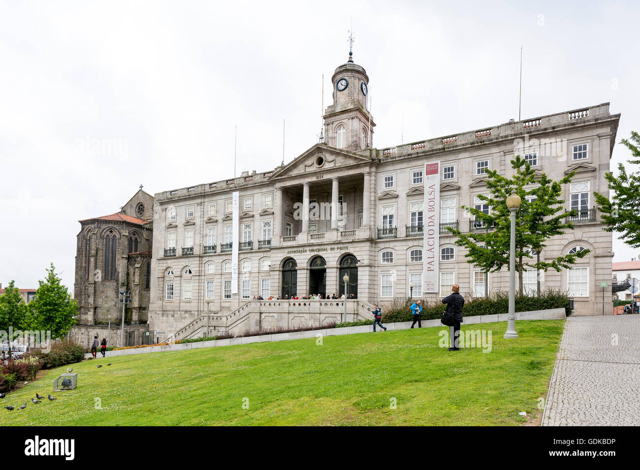 Stock Exchange Palace, il Palácio da Bolsa, Porto, Distretto di Porto, Portogallo, Europa, viaggi, fotografia di viaggio Foto Stock