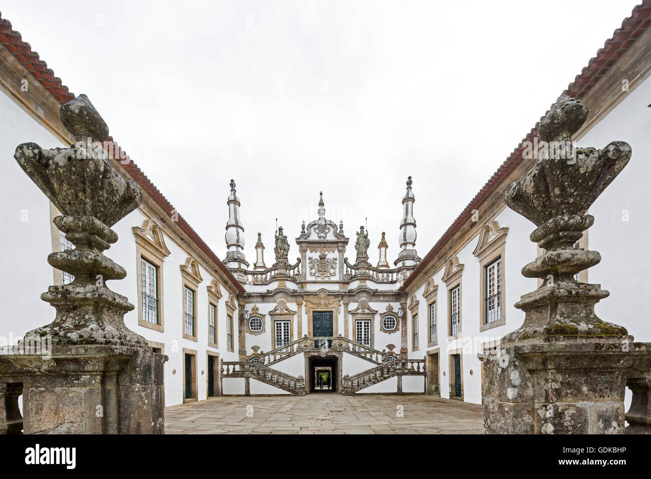 Casa de Mateus, palazzo con ampi giardini, Vila Real Vila Real District, Portogallo, Europa, viaggi, fotografia di viaggio Foto Stock