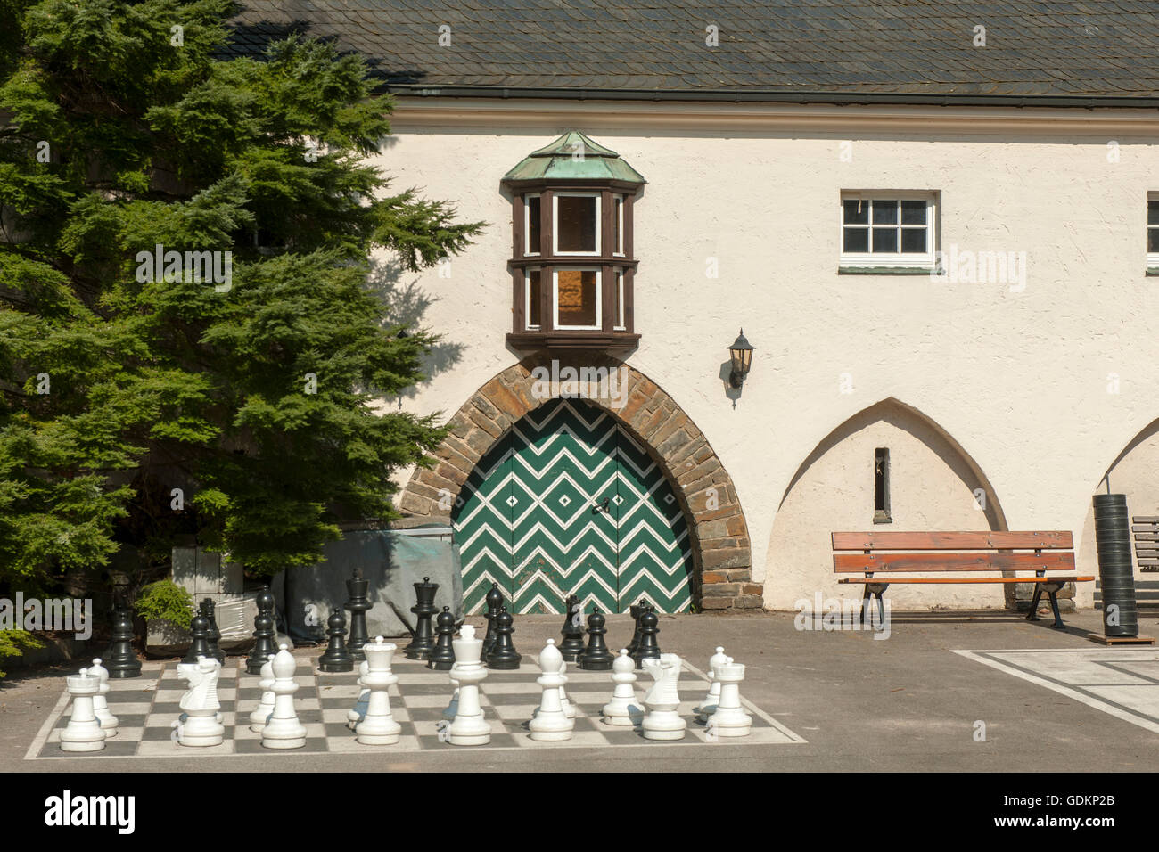 Deutschland, Oberbergischer Kreis, Wermelskirchen, Tagungshotel Maria in der Aue. Erbaut wurde das ehemalige Jagdschloss von der Foto Stock