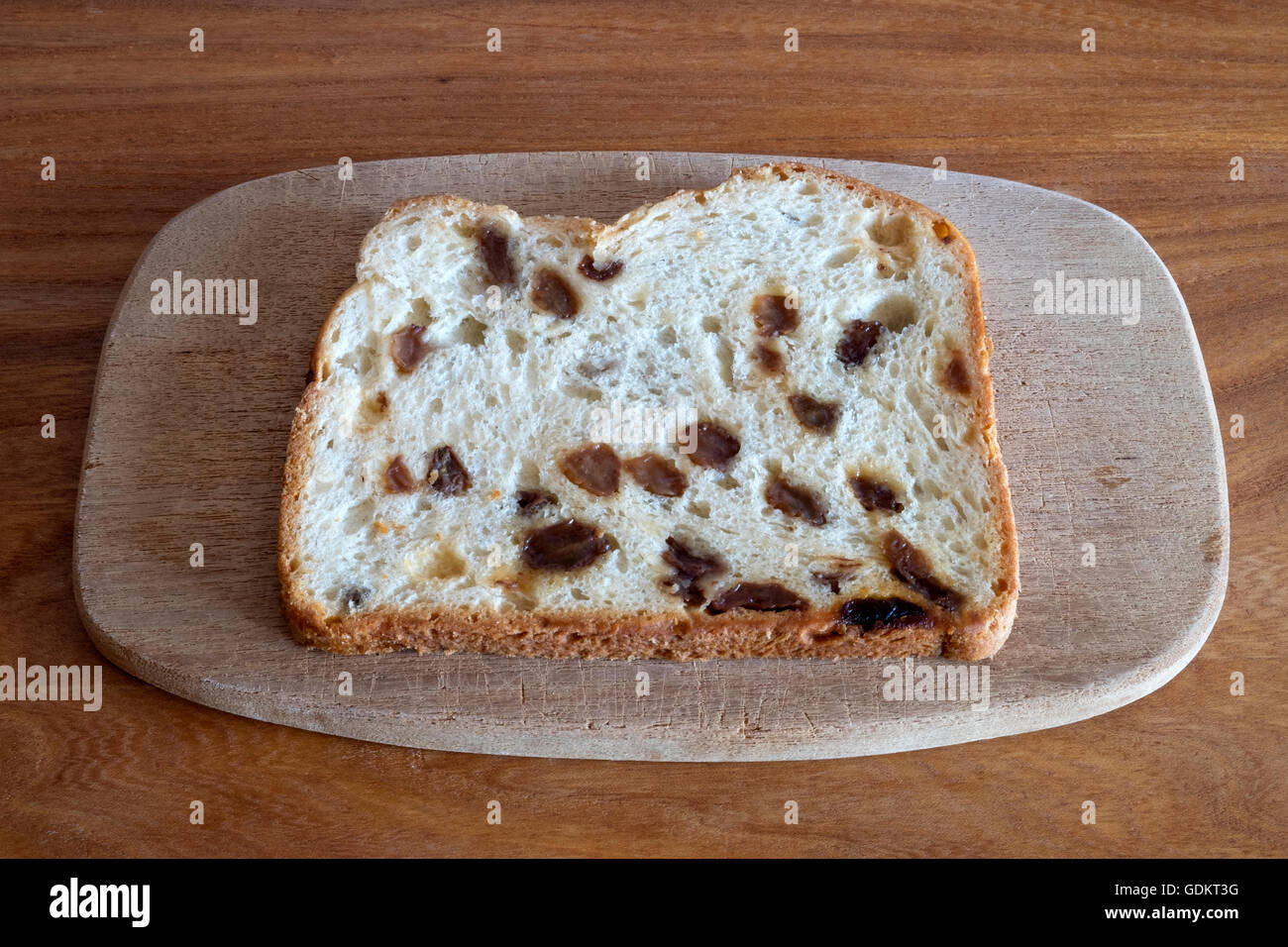 Fetta di pane di frutta Foto Stock