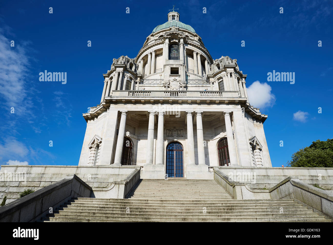 Lancaster è il capoluogo della contea di la storica contea di Lancashire, Inghilterra Williamson Park Inghilterra Ashton Memorial follia calotta 19 Foto Stock