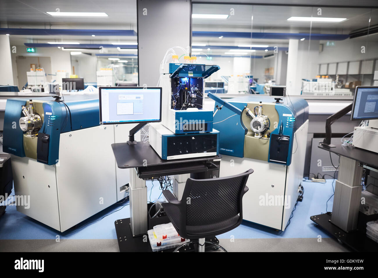 Manchester science park interni di laboratorio Foto Stock