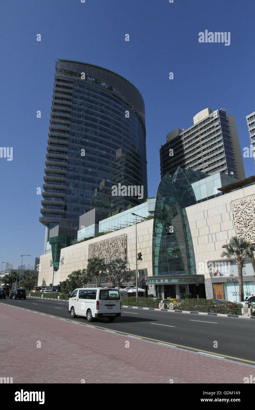 Il centro commerciale di Burjuman, Dubai, EAU. Foto Stock