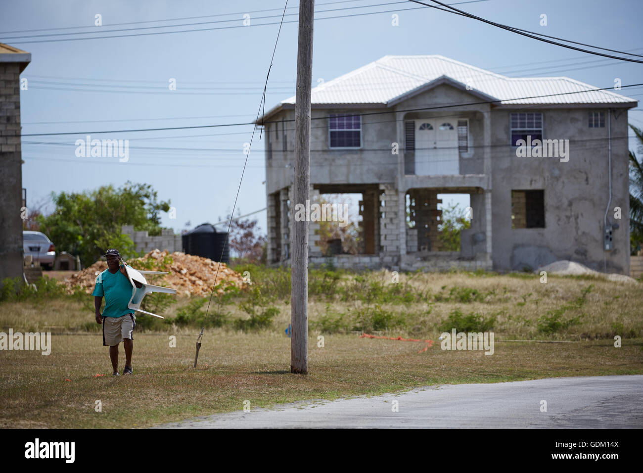 Le Piccole Antille Barbados parrocchia west indies Barbados case di Keith David Boyce Pavillion cricket club match giocando fi Foto Stock