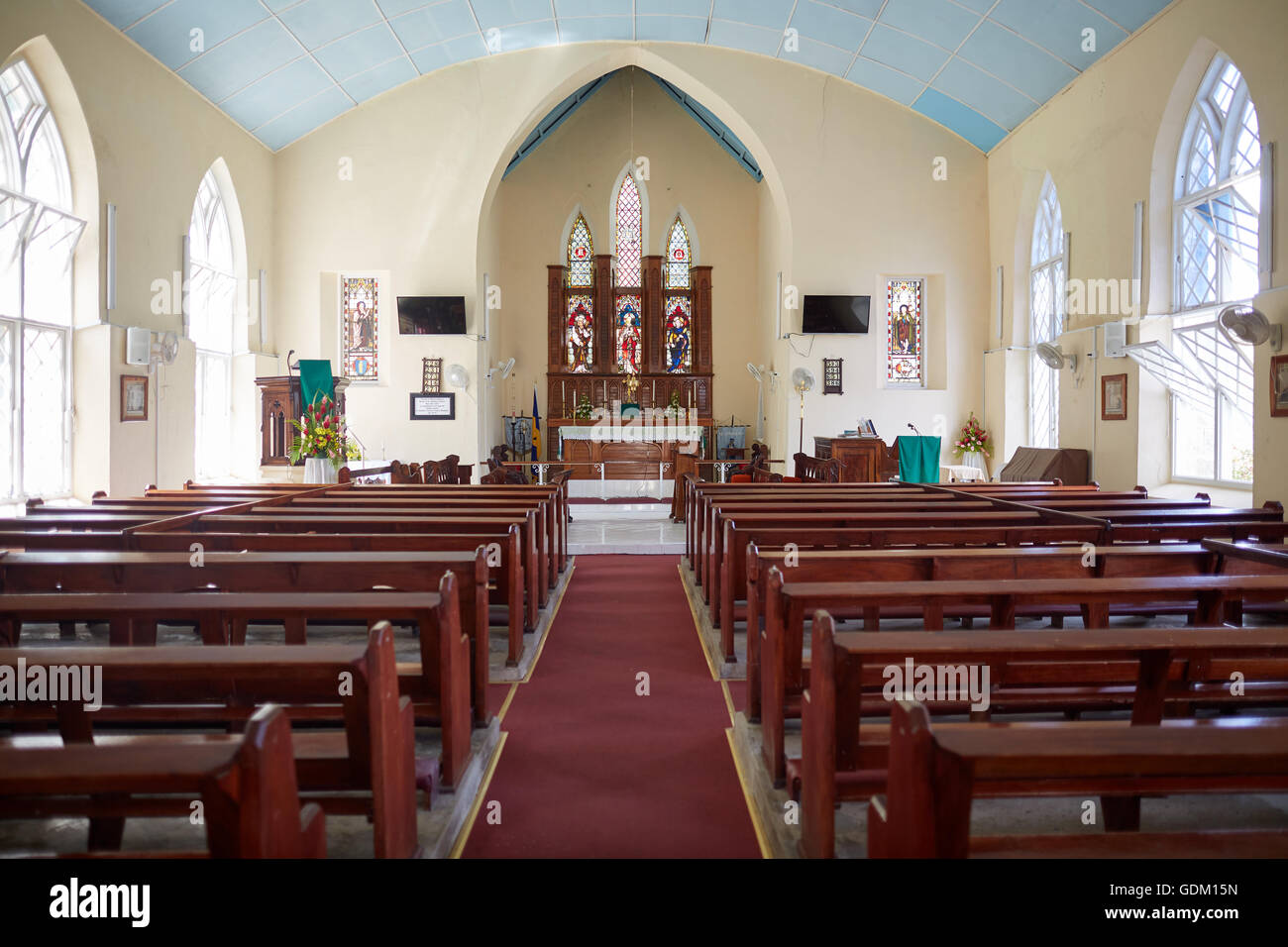 Le Piccole Antille Barbados parrocchia Saint Michael west indies capitale Bridgetown Barbados Saint Andrew della Chiesa di Scozia distr Foto Stock