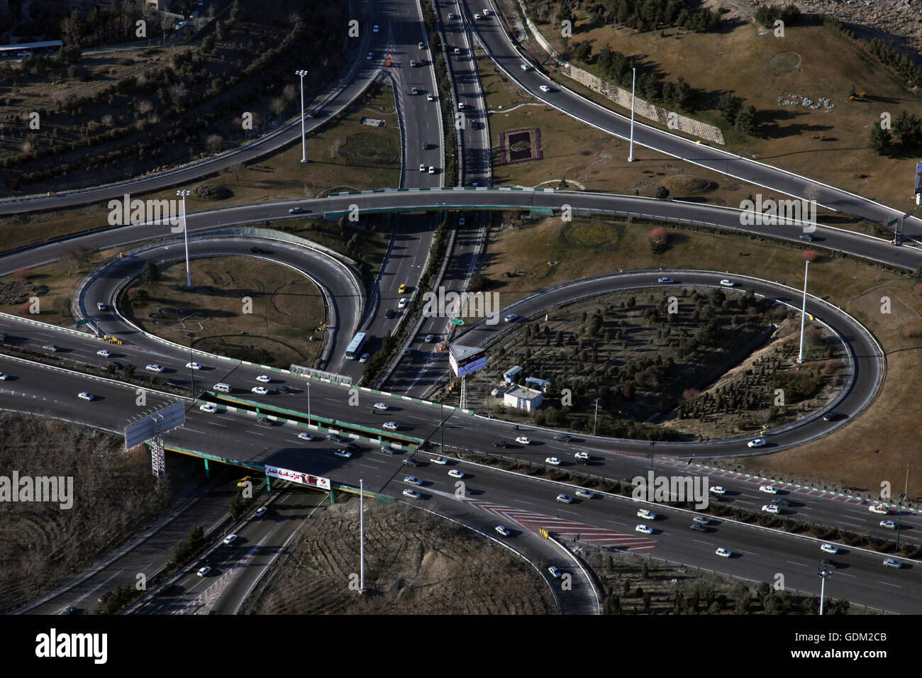 Tehran vista dalla torre milad. Tehran, Iran Foto Stock