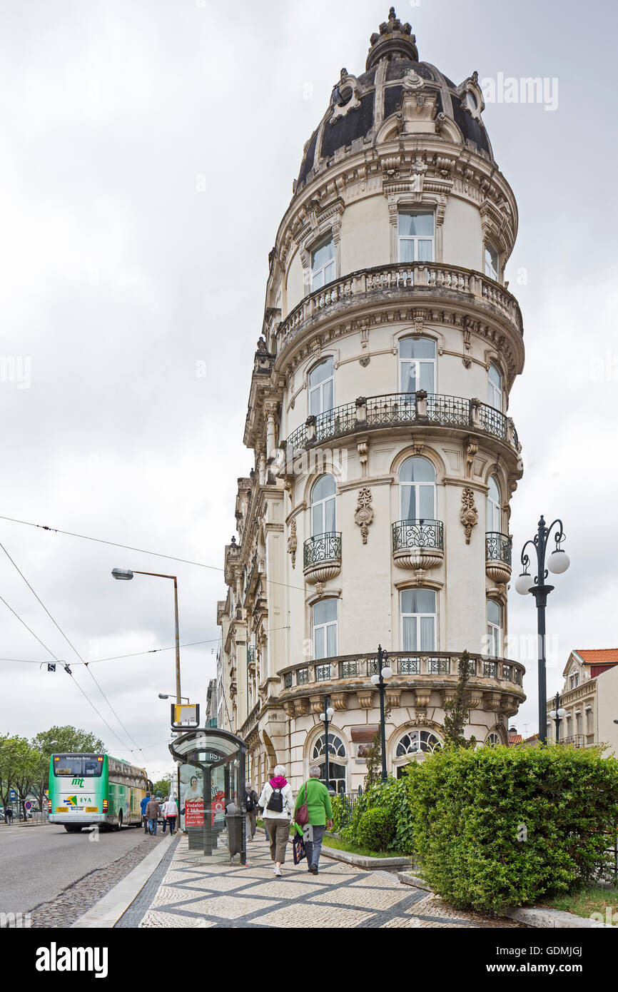 Città vecchia e la zona dello shopping di Coimbra, Coimbra, Distretto di Coimbra, Portogallo, Europa, viaggi, fotografia di viaggio Foto Stock