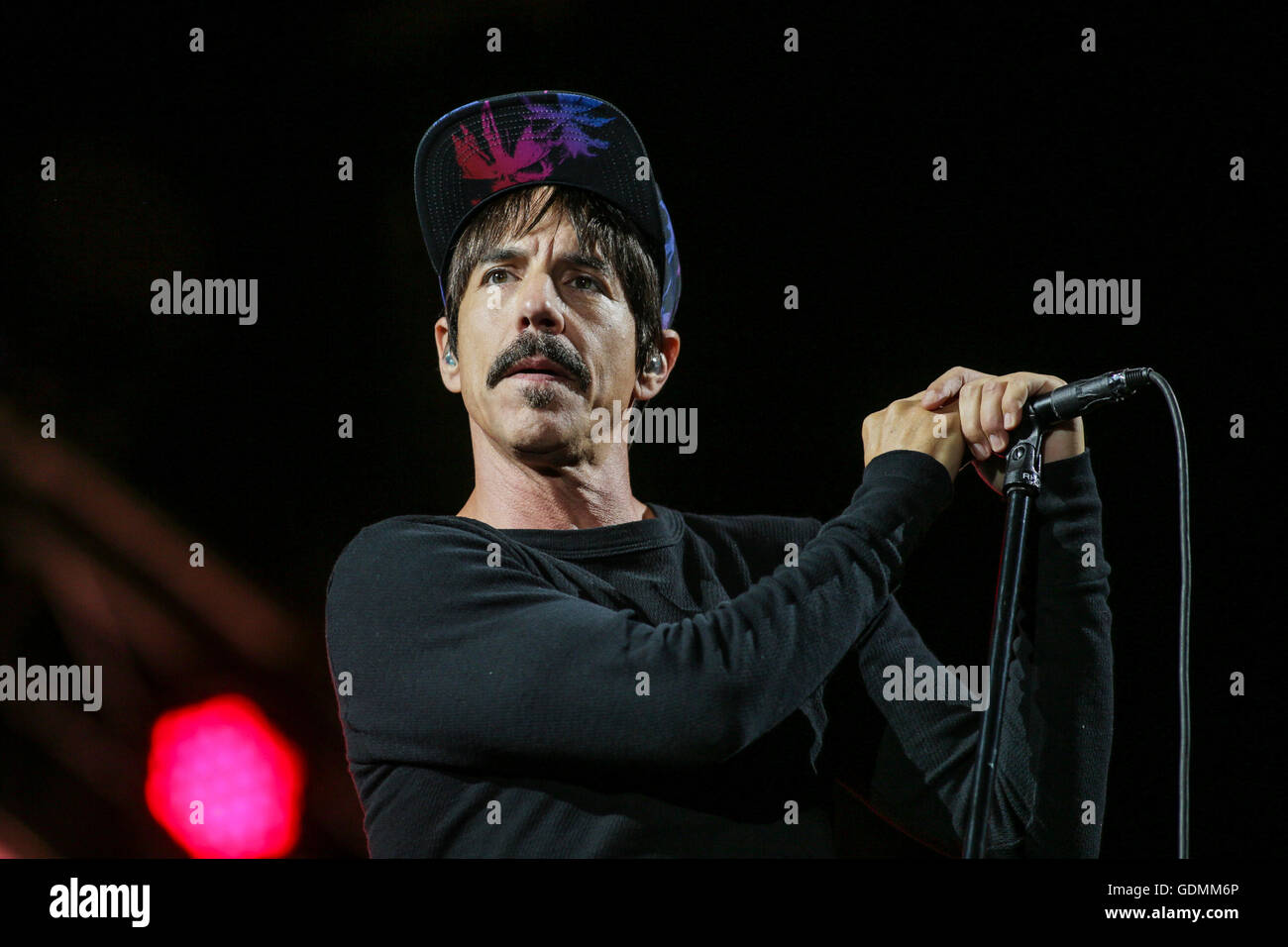Red Hot Chili Peppers esegue al Festival d'Ete de Quebec a Quebec City Sabato 16 Luglio, 2016. Foto Stock
