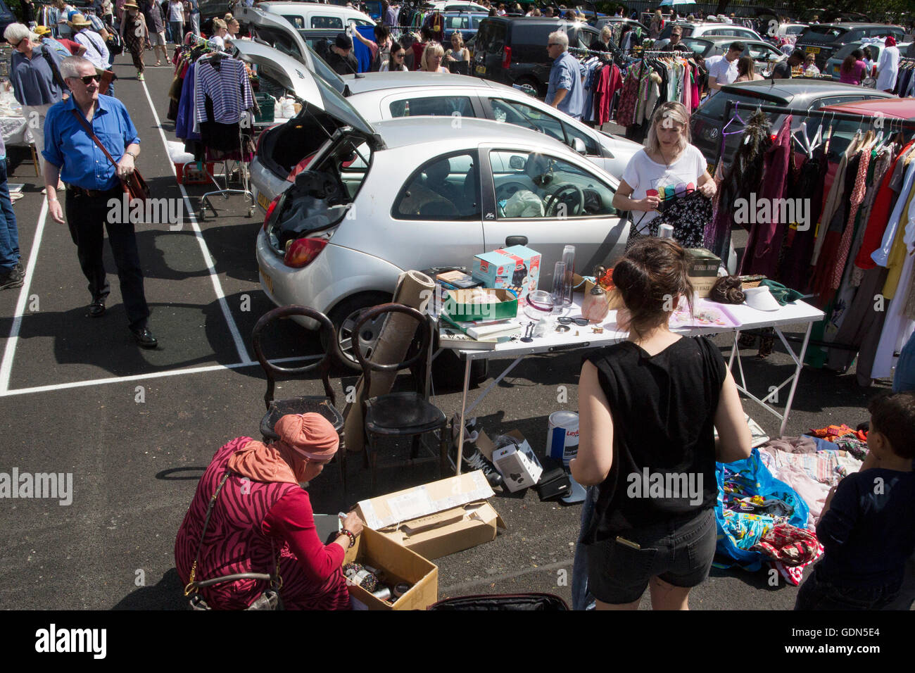 Battersea auto Vendita di avvio. Londra, Gran Bretagna, Regno Unito Foto Stock