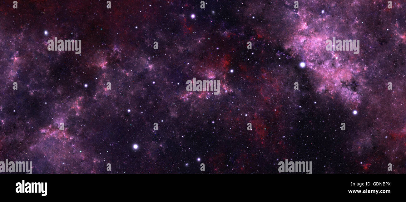 Nebulosa viola nello spazio profondo Foto Stock