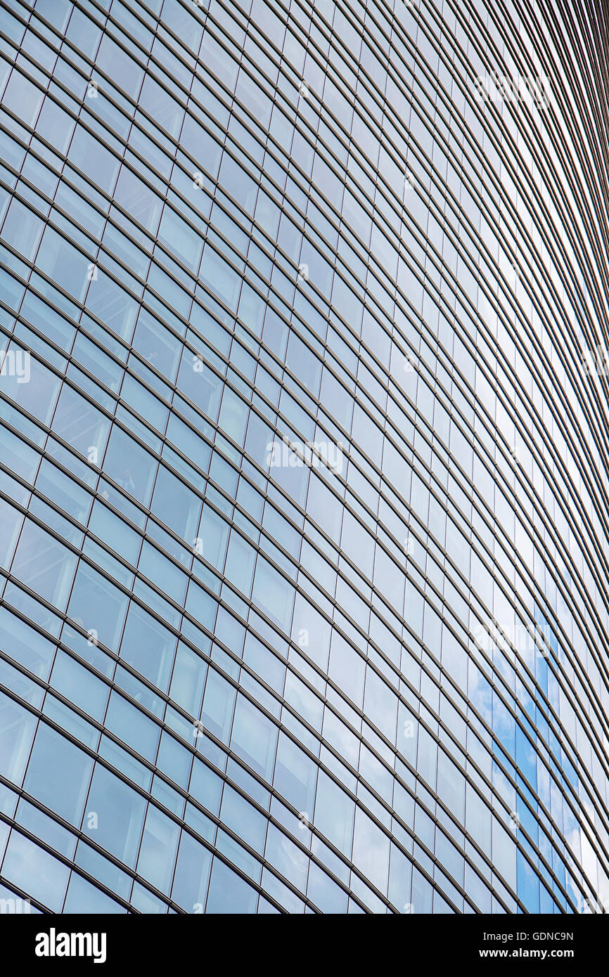 Windows di edificio moderno Foto Stock