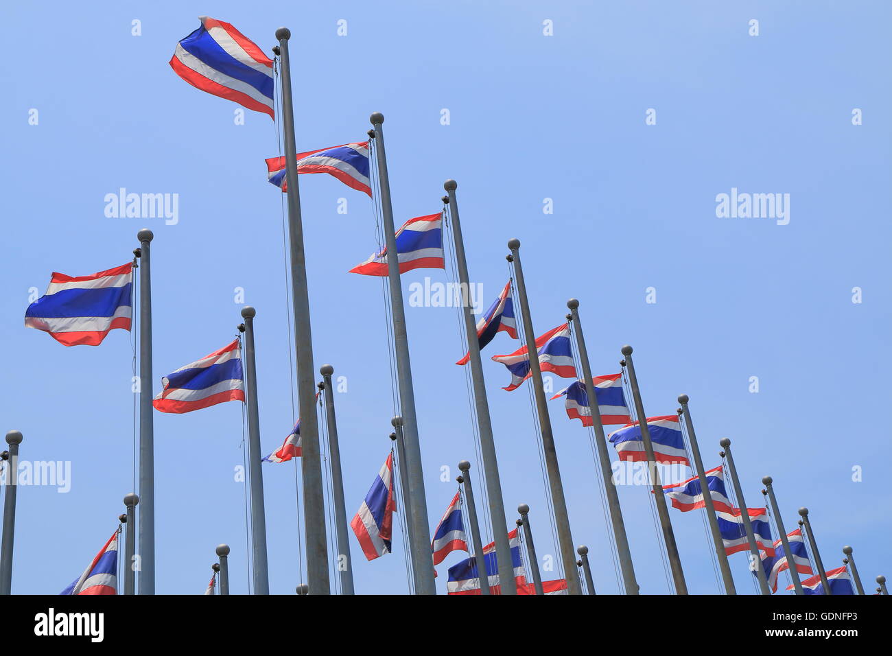 Bandiera nazionale tailandese tailandia Foto Stock