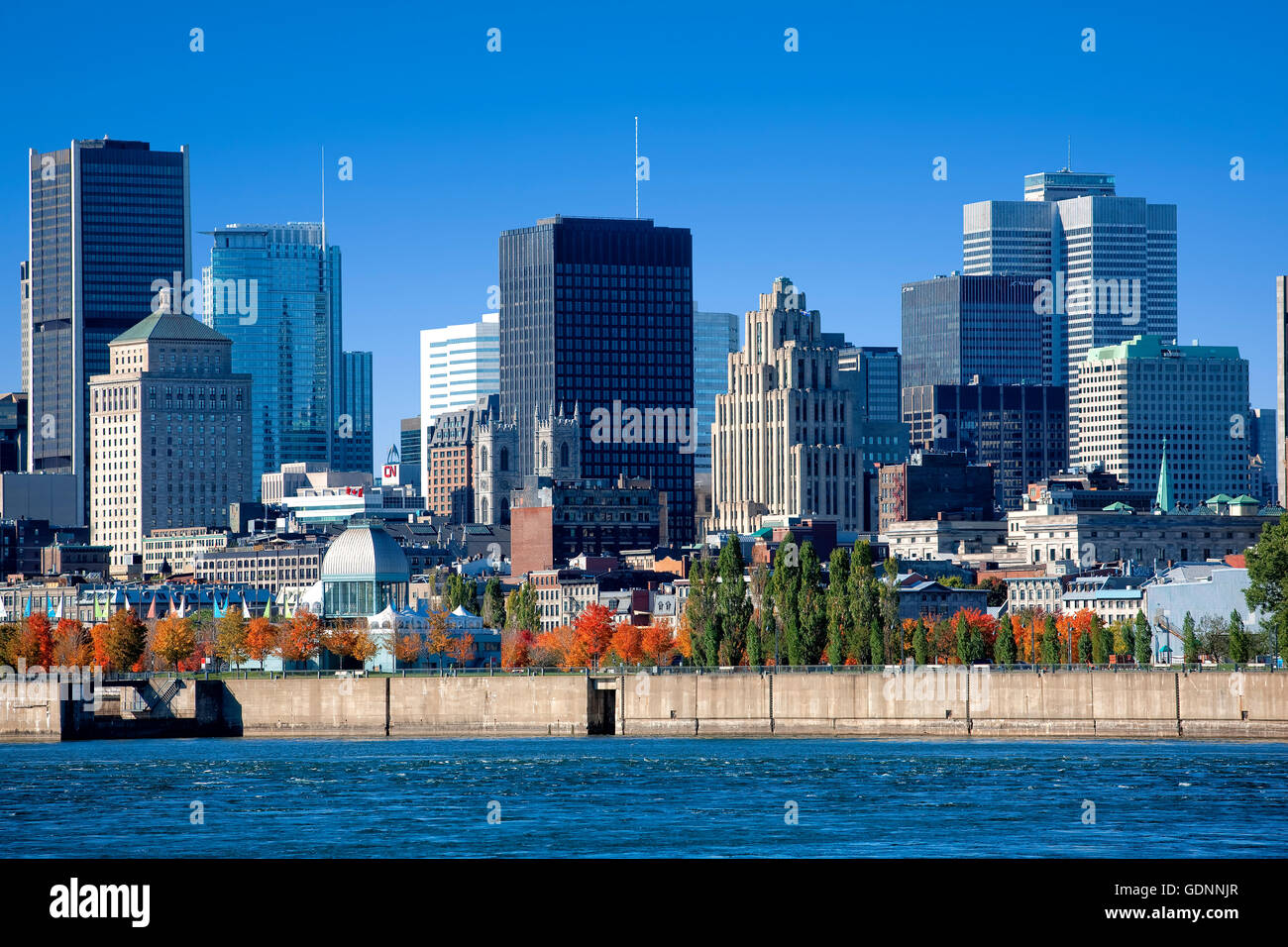 Lo skyline di Montreal Foto Stock