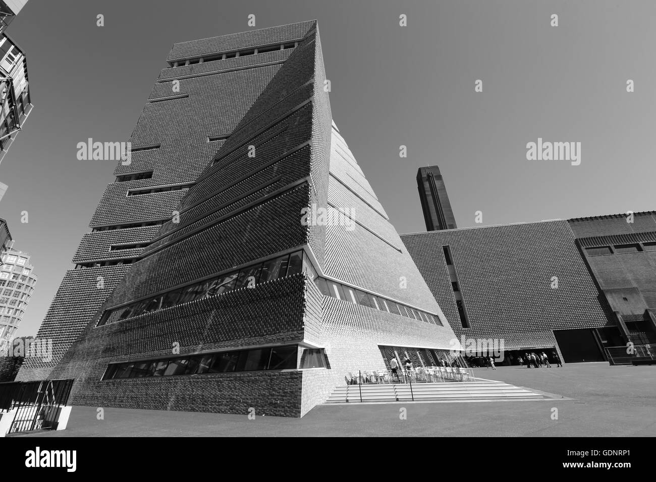 L'interruttore casa a dieci piani di estensione della Galleria d'arte Tate Modern di Londra. Progettato da Herzog & de Meuron, aperto di giugno 2016 Foto Stock