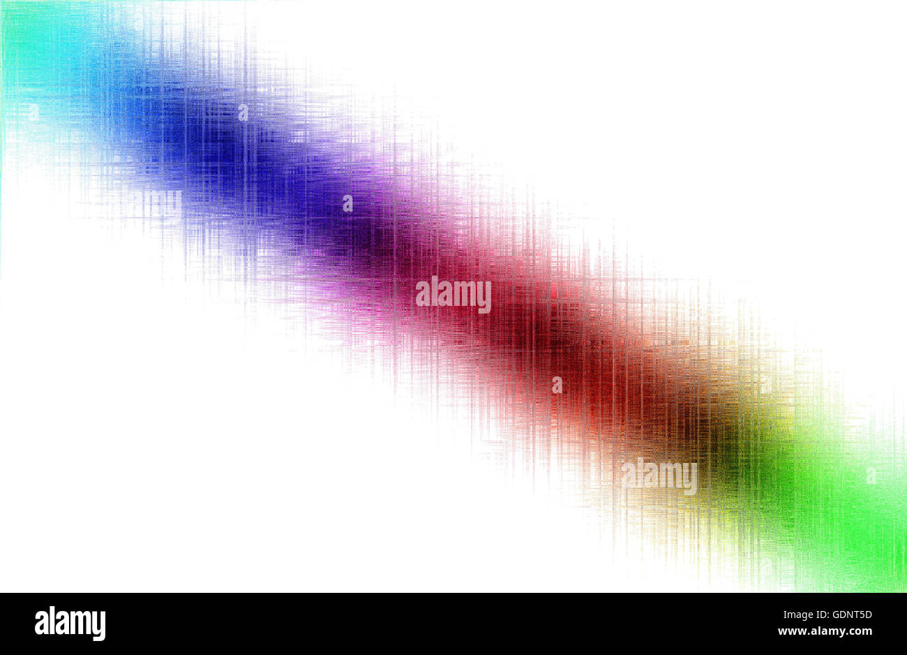 Abstract multicolor con motion blur su sfondo bianco Foto Stock