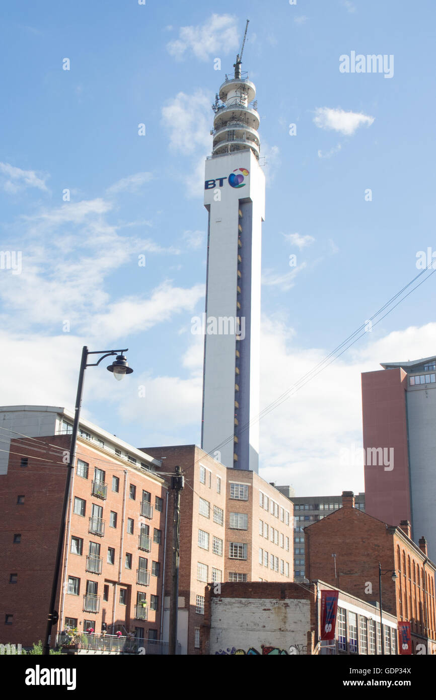 BT Tower, Birmingham. Foto Stock