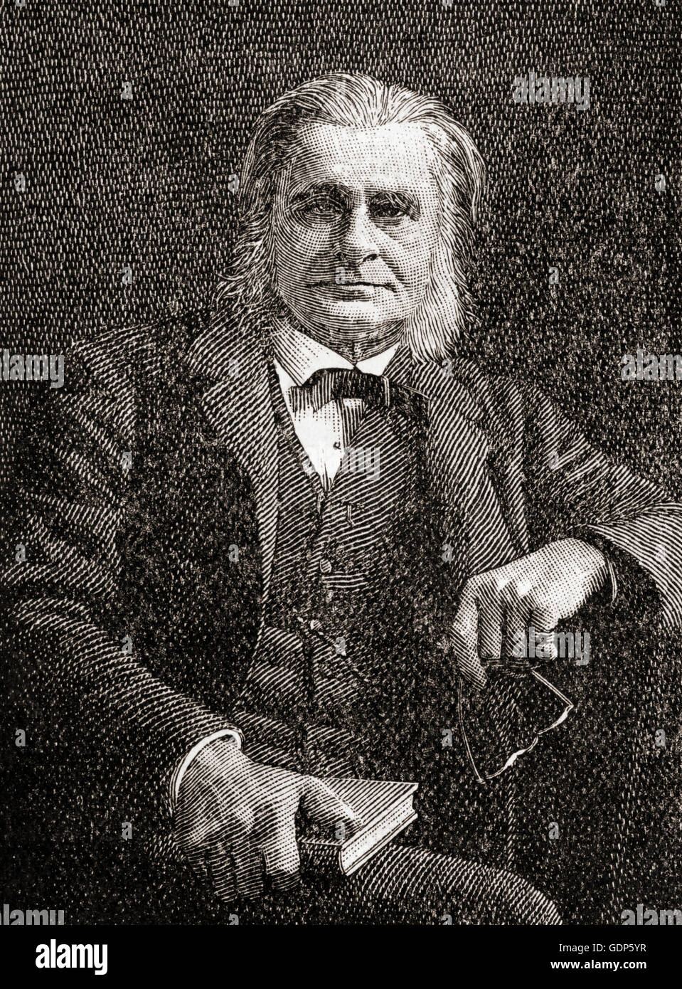 Thomas Henry Huxley, 1825 - 1895. Il biologo inglese aka 'Darwin's Bulldog' per la sua difesa di Charles Darwin la teoria dell'evoluzione. Foto Stock