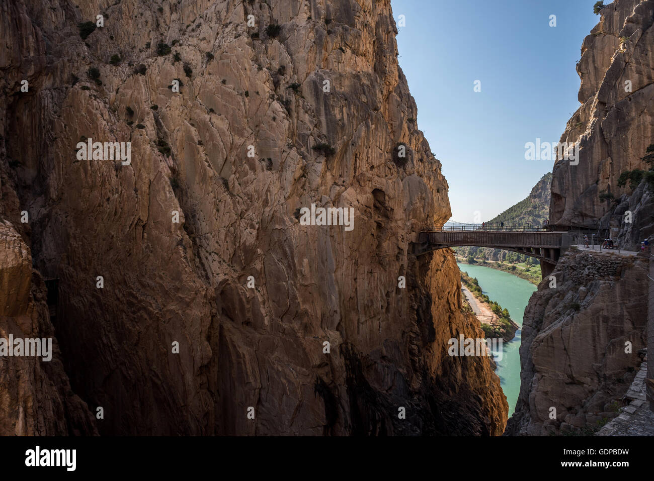 Il Caminito del Rey in Spagna meridionale. Foto Stock