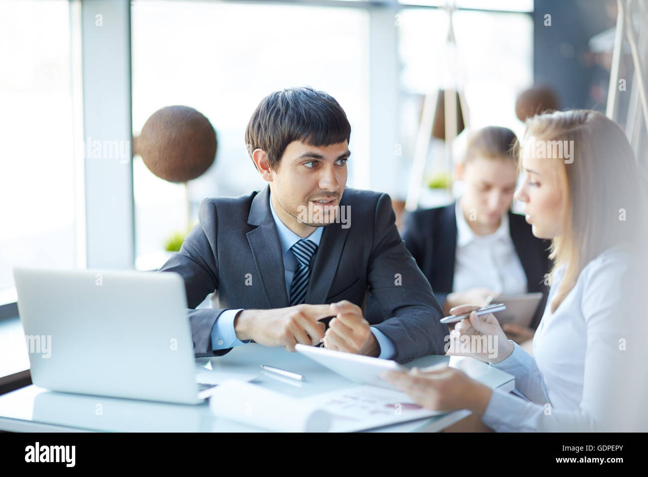 La tecnologia in azienda Foto Stock