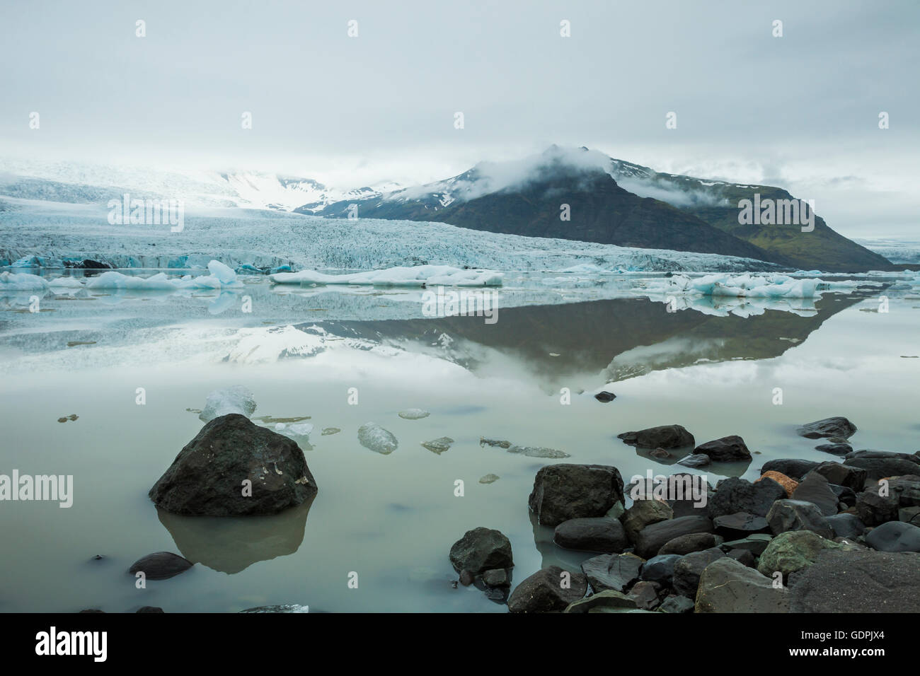 Fjallsárlón laguna glaciale, Islanda. Foto Stock