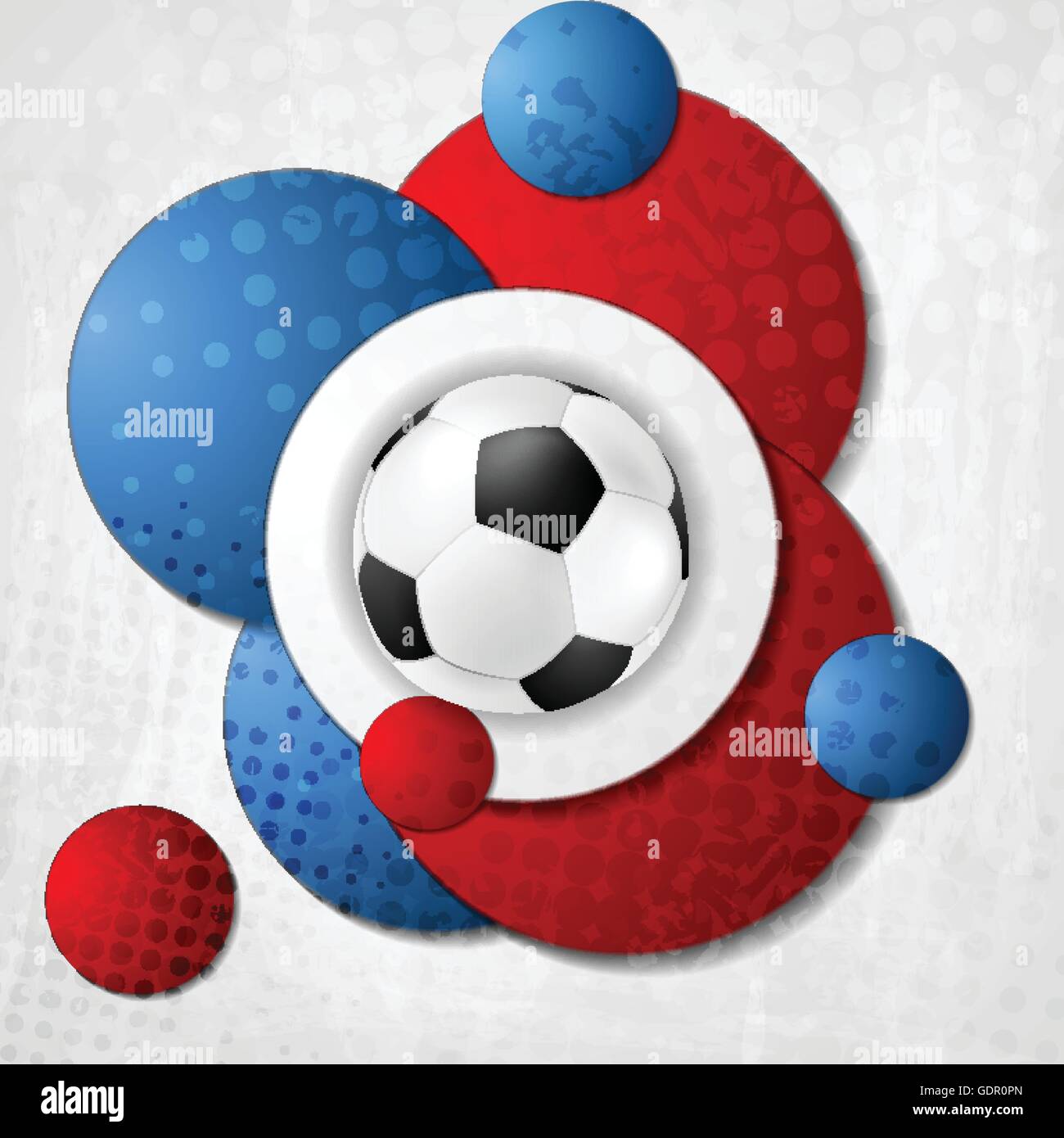 Il Campionato europeo di calcio in Francia. Sfondo astratto con cerchi  colorati di bandiera francese. Vector Euro sport design a sfera Immagine e  Vettoriale - Alamy
