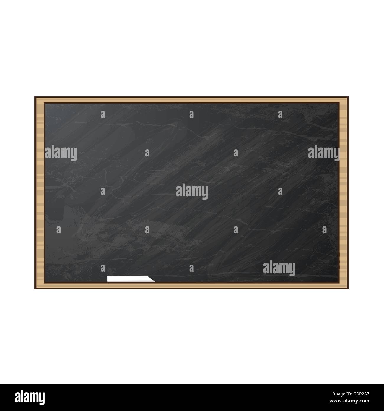 Chalk board. Illustrazione Vettoriale. Blackboard isolati su sfondo bianco. Illustrazione Vettoriale