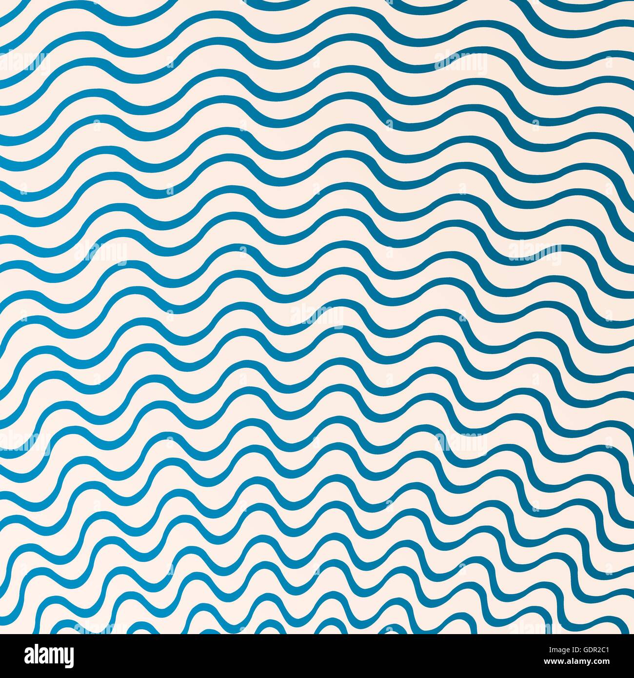 Wave modello radiale. Astratto blu e bianco wave design. Onda geometrica texture. Illustrazione Vettoriale. Illustrazione Vettoriale