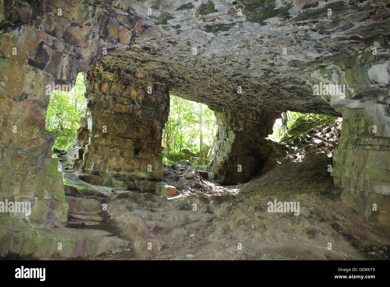 Grotta di elefante, Happy Valley di Llandudno Foto Stock