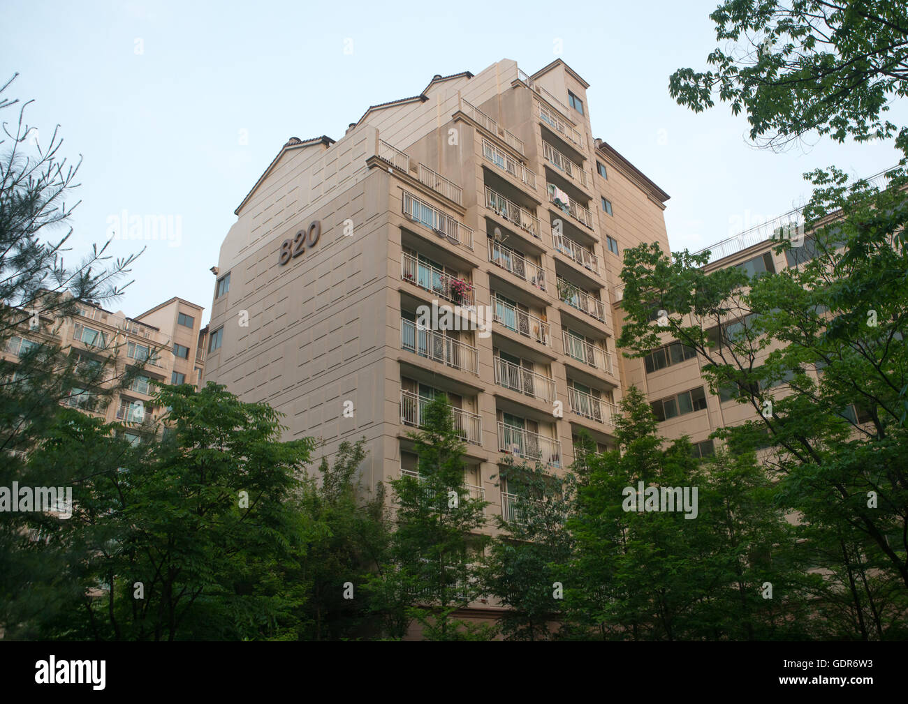 Appartamenti Residenziali, capitale nazionale area, Seoul, Corea del Sud Foto Stock