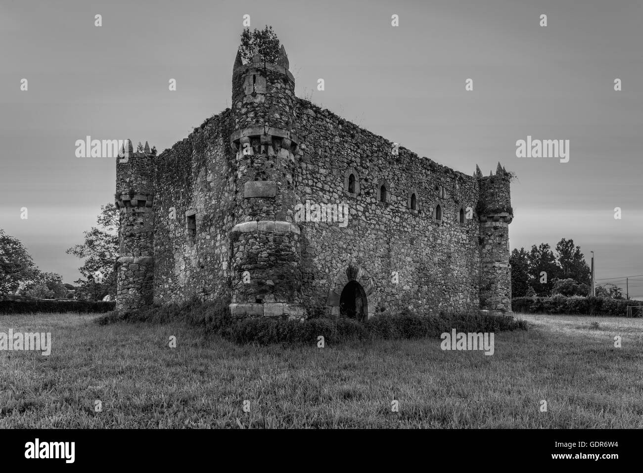 Castello Aguero, Cantabria, Spagna, Europa. Foto Stock