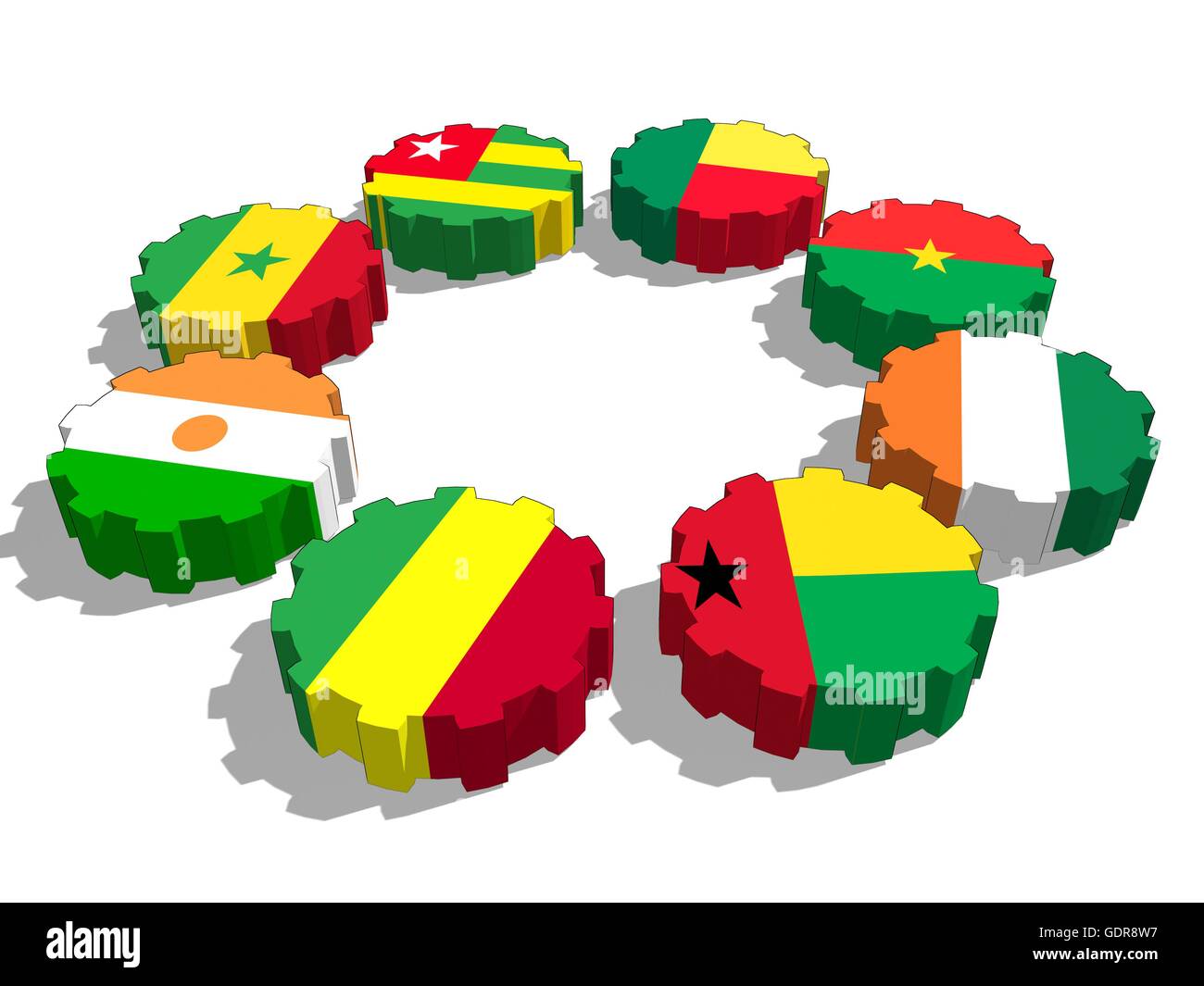 West African unione economica e monetaria Foto Stock