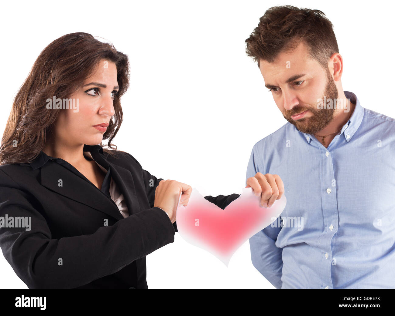Relazione di amore si è conclusa Foto Stock