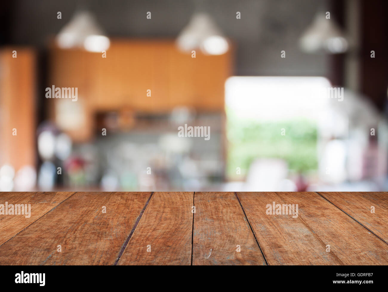 Il piano portapaziente con abstract blur coffee shop sfondo, stock photo Foto Stock