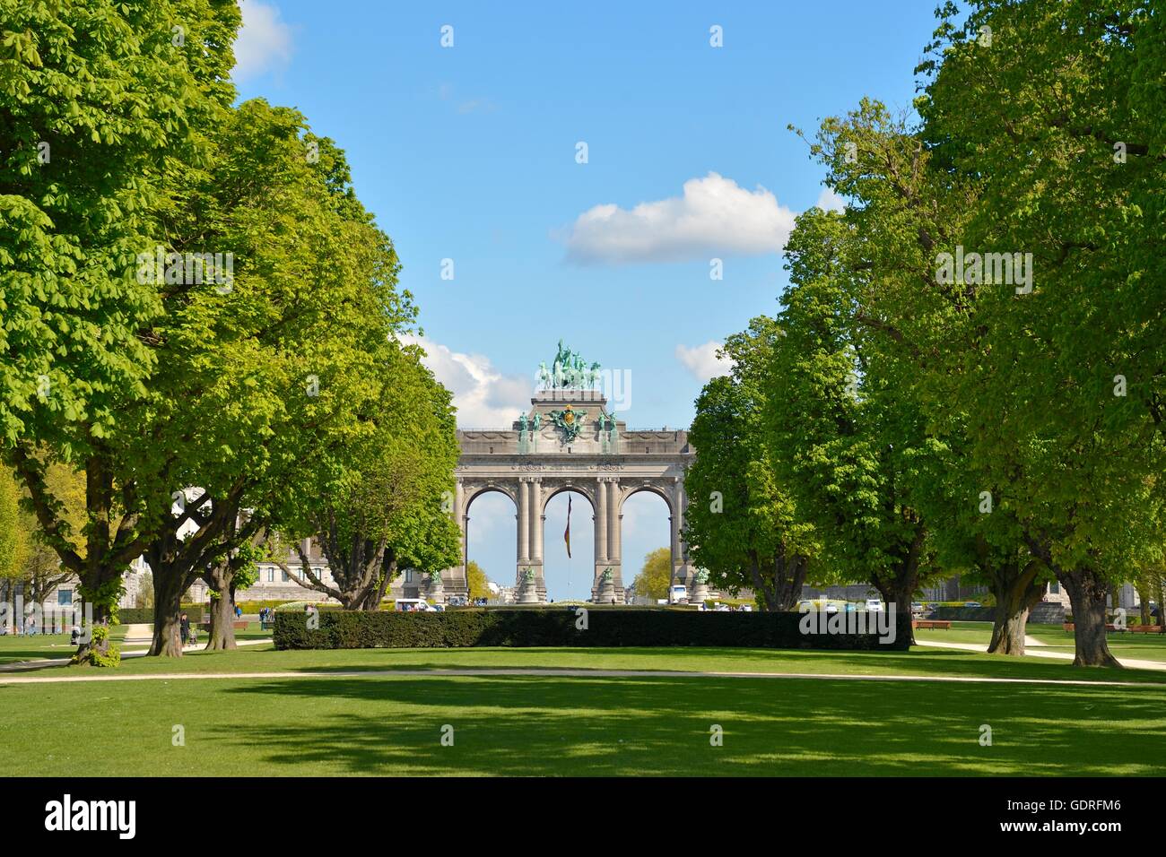 Arco, Giubileo Parc du Cinquantenaire, Bruxelles, Belgio Foto Stock