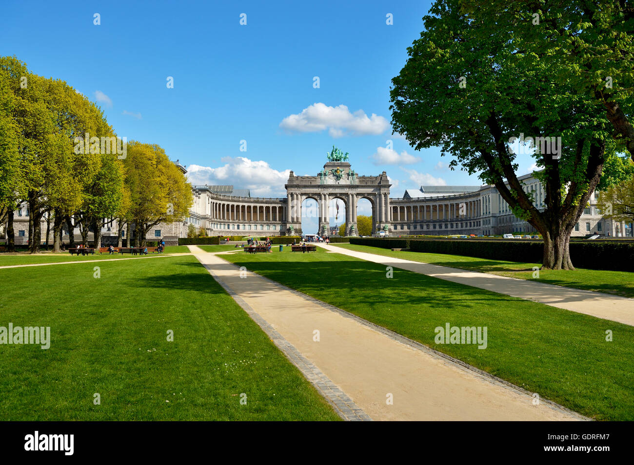 Arco, Giubileo Parc du Cinquantenaire, Bruxelles, Belgio Foto Stock