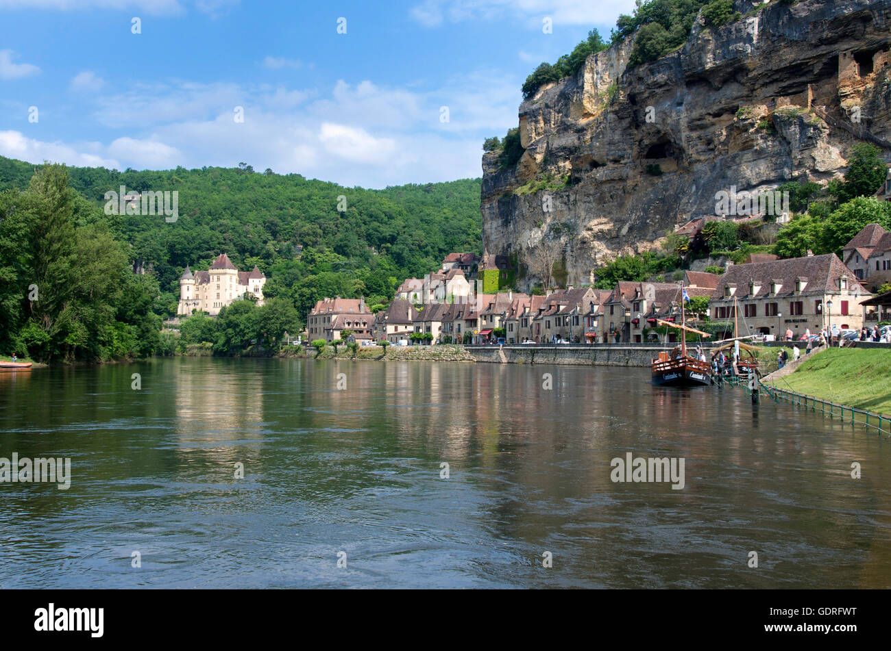 La Roque Gageac, Département Dordogne, la regione Aquitania, in Francia, in Europa Foto Stock