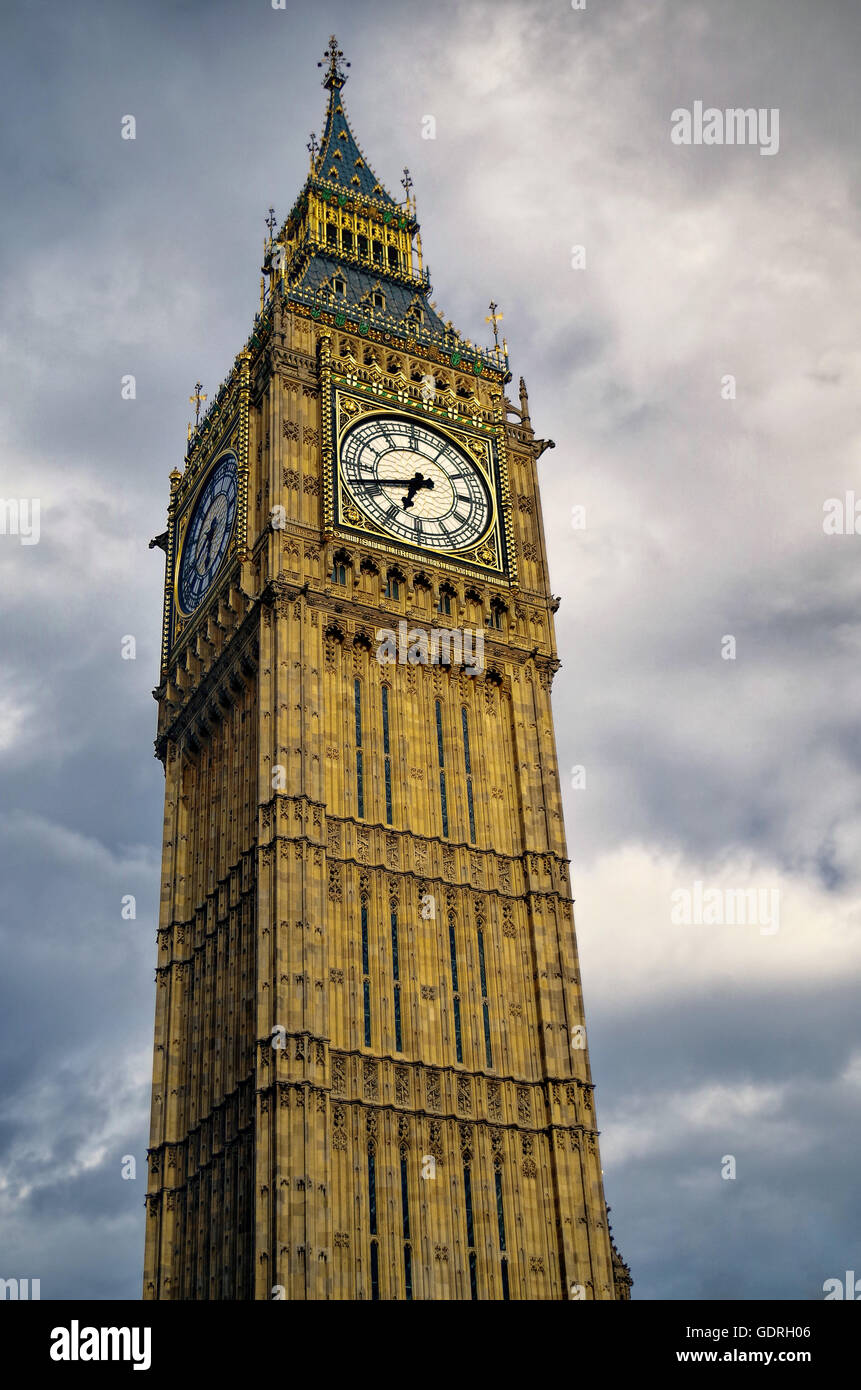 Il Big Ben, Westminster, London, Regno Unito Foto Stock