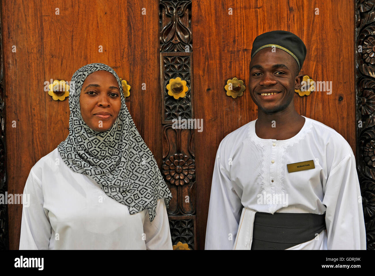 Geografia / viaggi, della Tanzania, Zanzibar, persone giovane da Stone Town, Additional-Rights-Clearance-Info-Not-Available Foto Stock