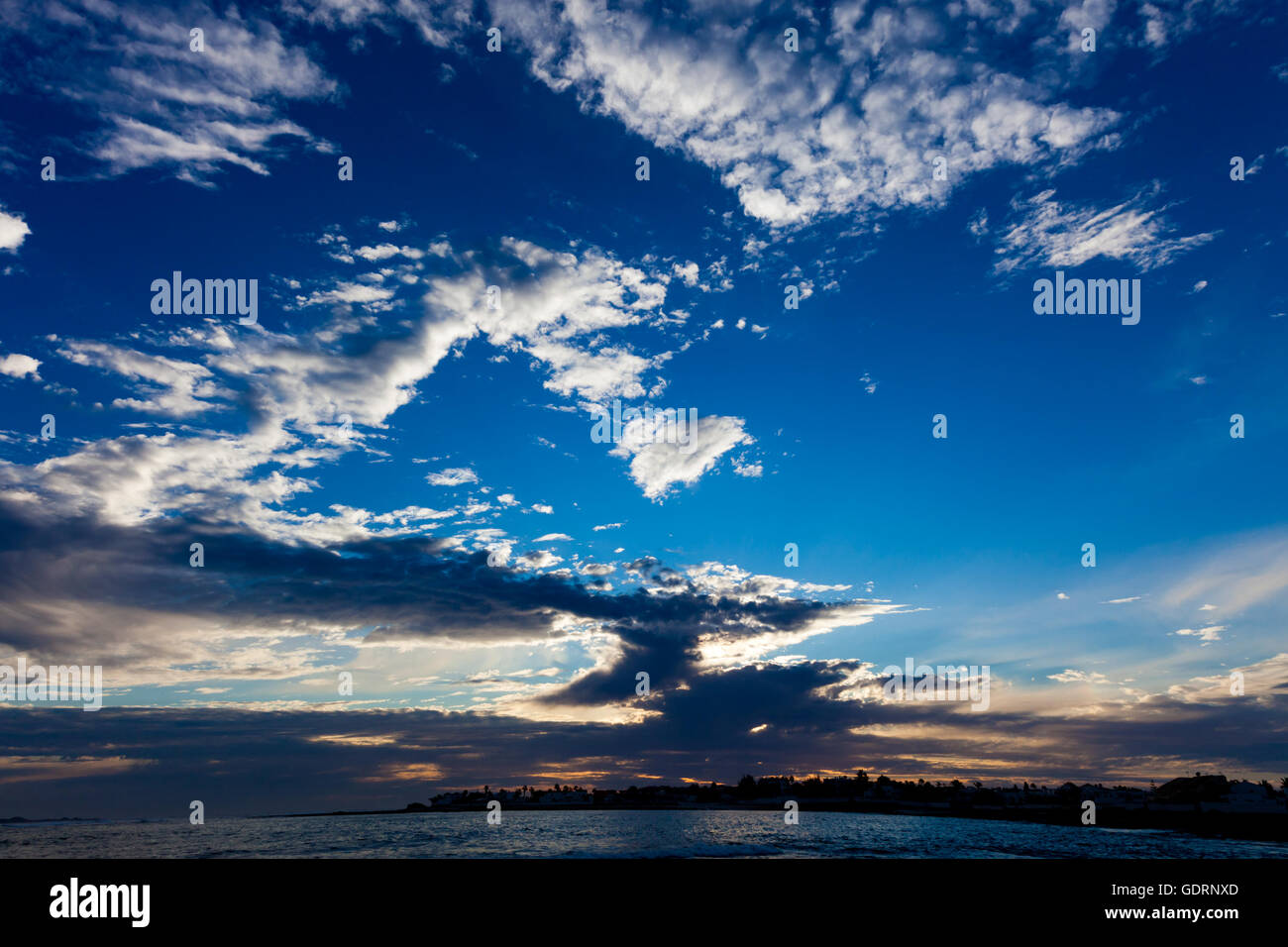 Bellissimo cielo tramonto Foto Stock