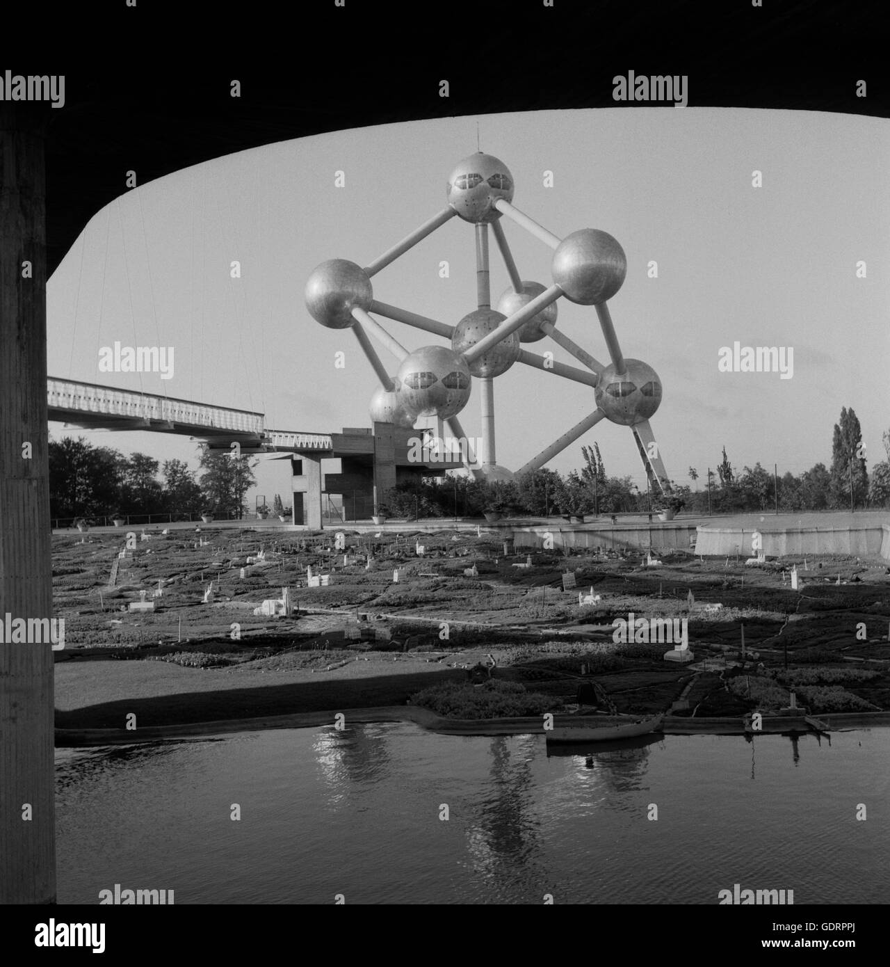Atomium di Bruxelles, 1962 Foto Stock