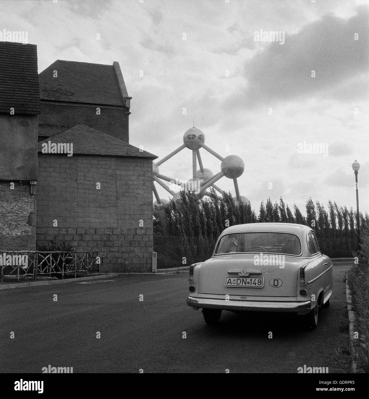 Atomium di Bruxelles, 1962 Foto Stock
