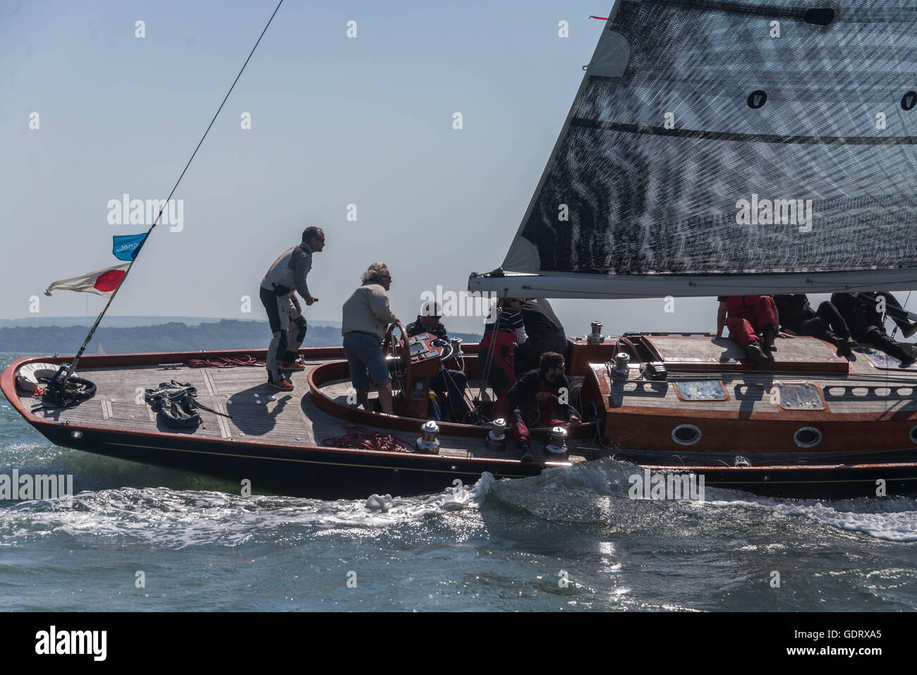 Cowes, Isle of Wight, Regno Unito. Il 20 luglio, 2016. Panerai British regata classica settimana, Cowes, Isle of Wight Credito: Gillian Downes/Alamy Live News Foto Stock