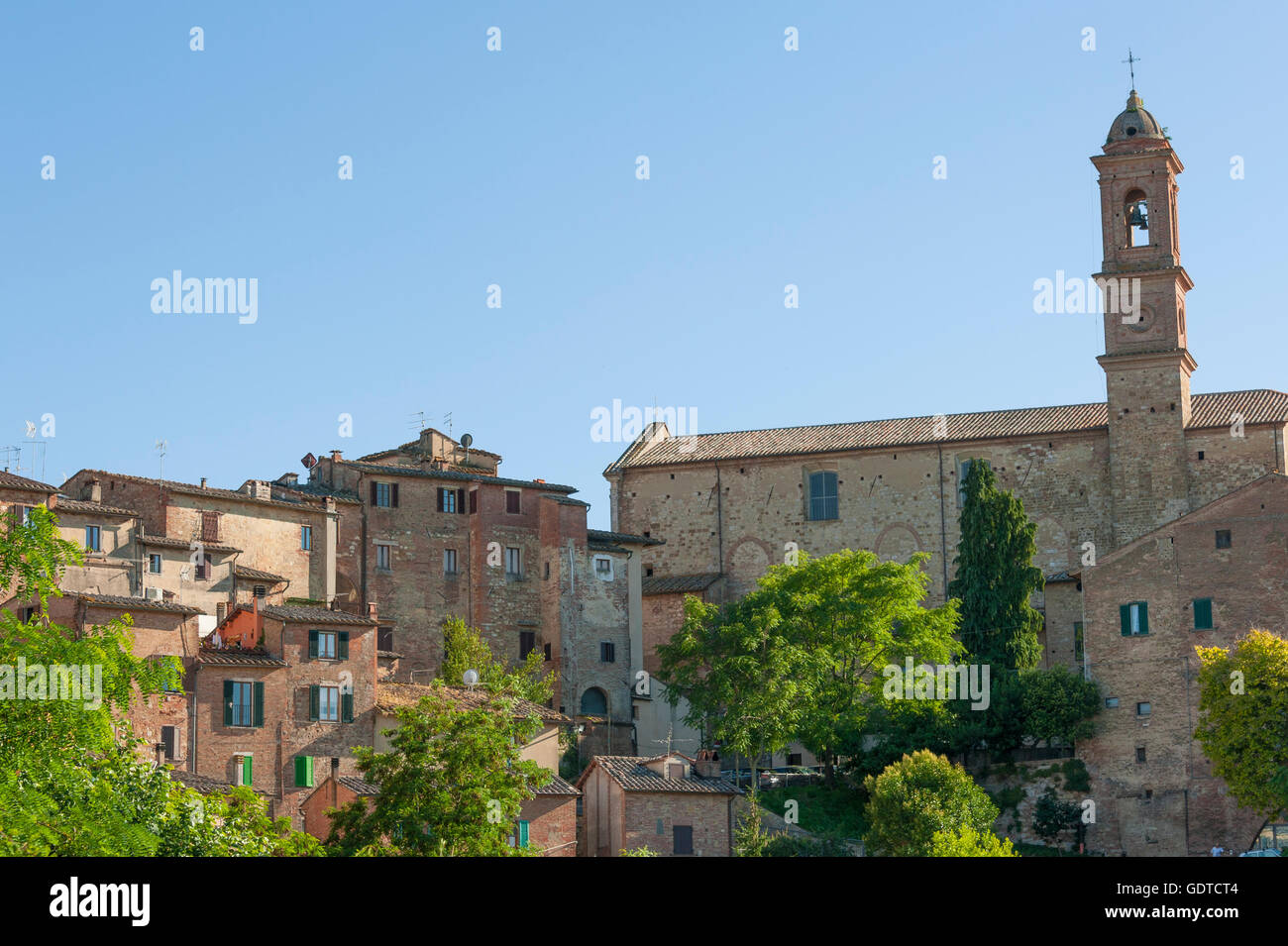 Montepulciano, città storica del Rinascimento, vista esterna, Toscana, Italia Foto Stock